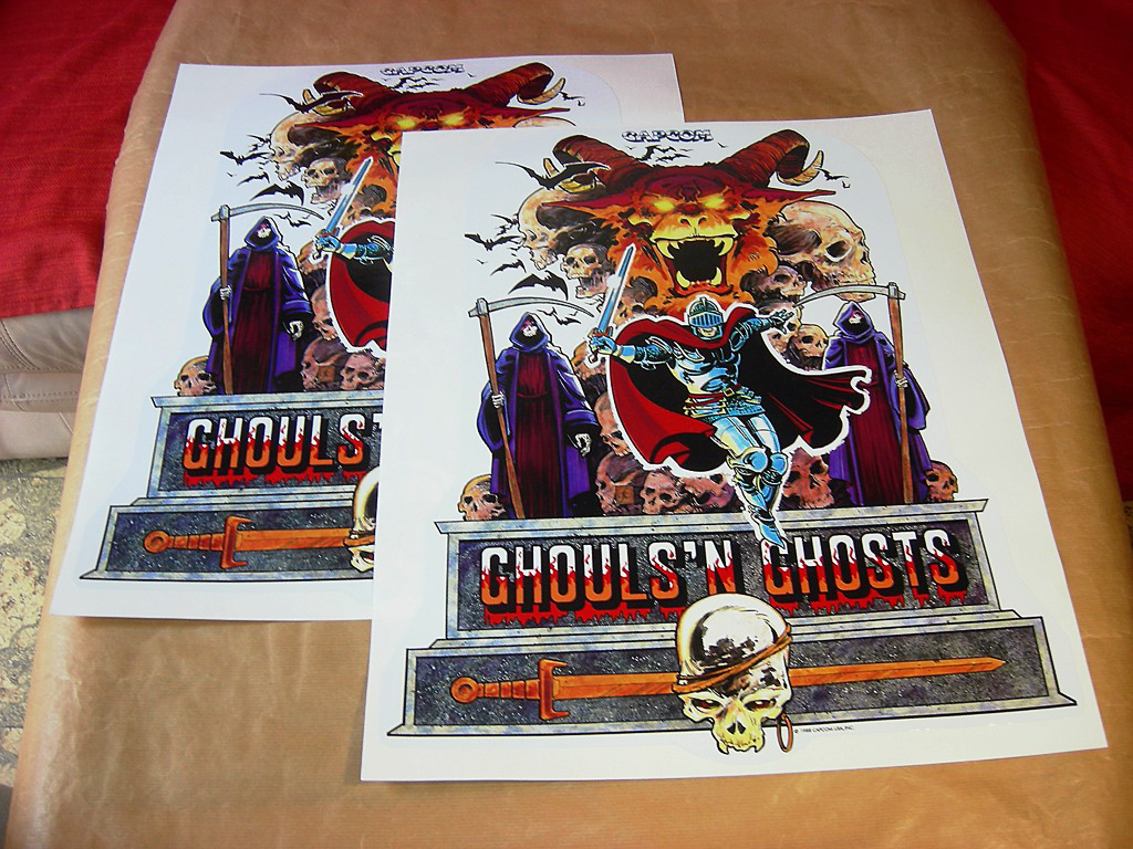 Poster Géant Ghouls 'N Ghosts Sur Amstrad (42x57cm) - Jeu Vidéo Rétro - Envoi Rapide